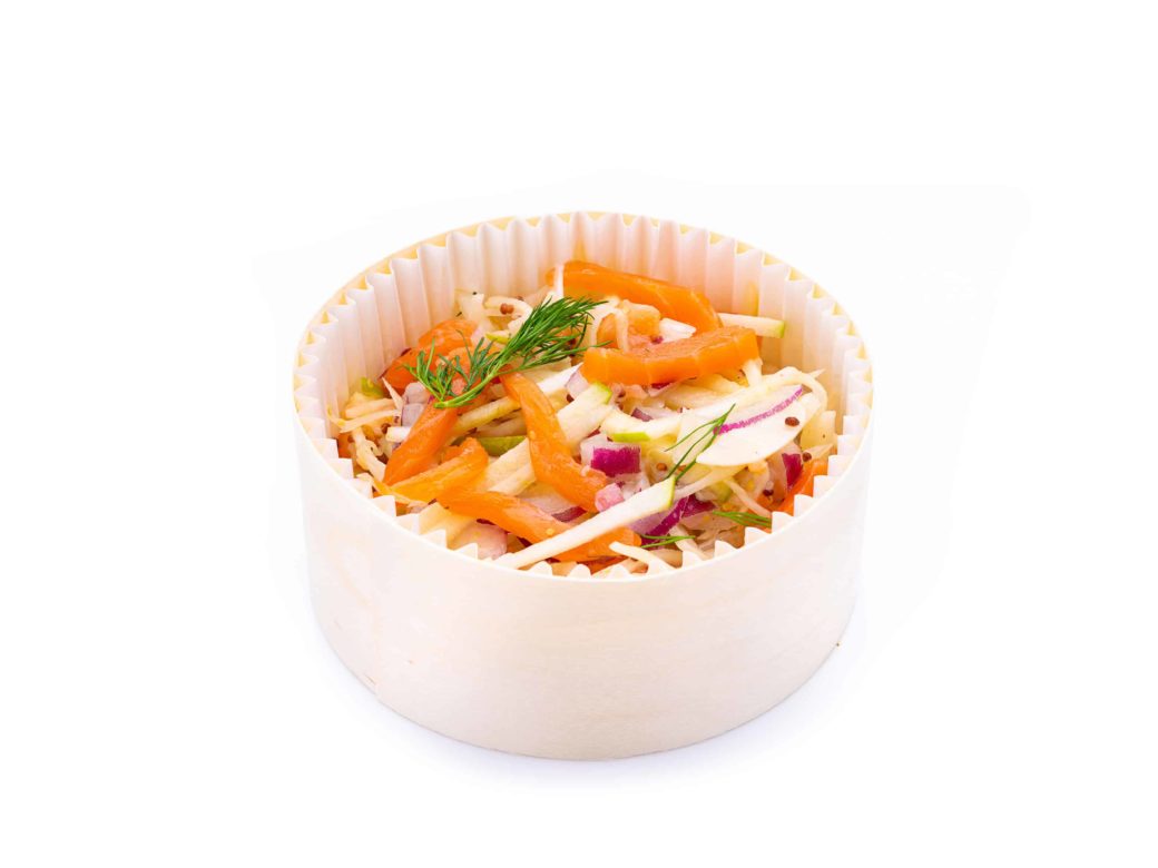 SALADE DE CHOUX MARINÉS & SAUMON GRAVLAX