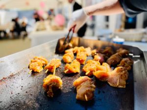 Animation Plancha : Brochette de poulet