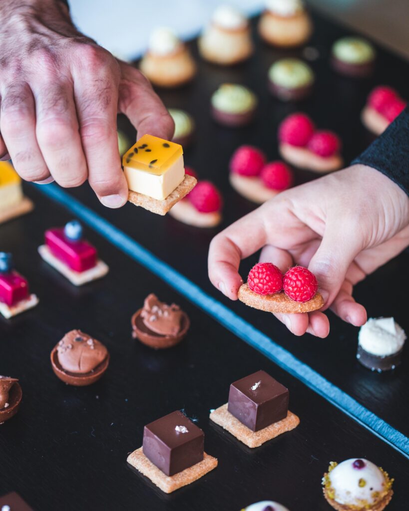 pièces cocktail haut de gamme pour événement d'entreprise