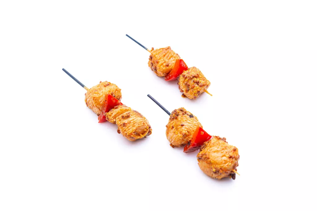 Brochette de Poulet, Miel & Poivron Snacké