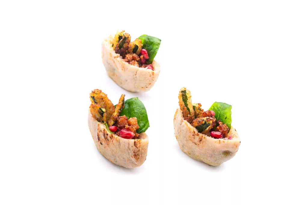 Mini Pita Courgette, Tofu & Grenade