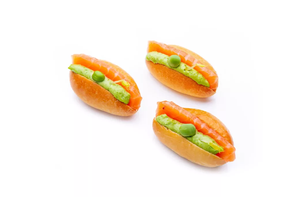 Navette Saumon Gravlax Label Rouge & Crème de Petit Pois