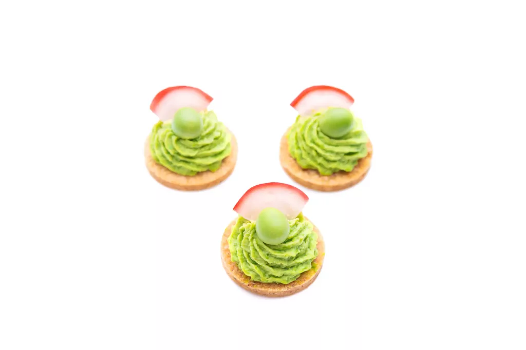 Crème de Petits Pois & Pickle de Radis