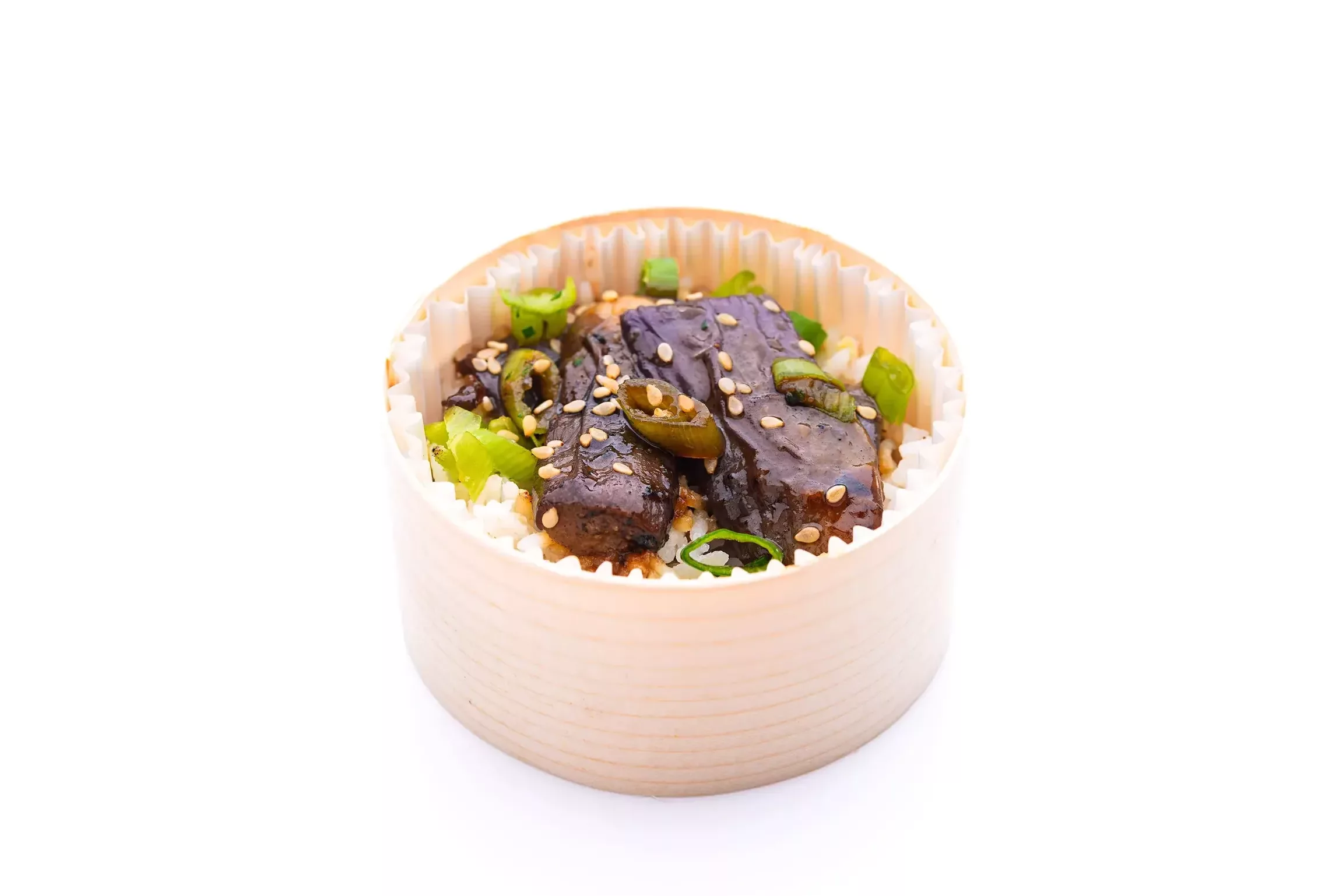 Woodbox Donburi d'Aubergines Marinés