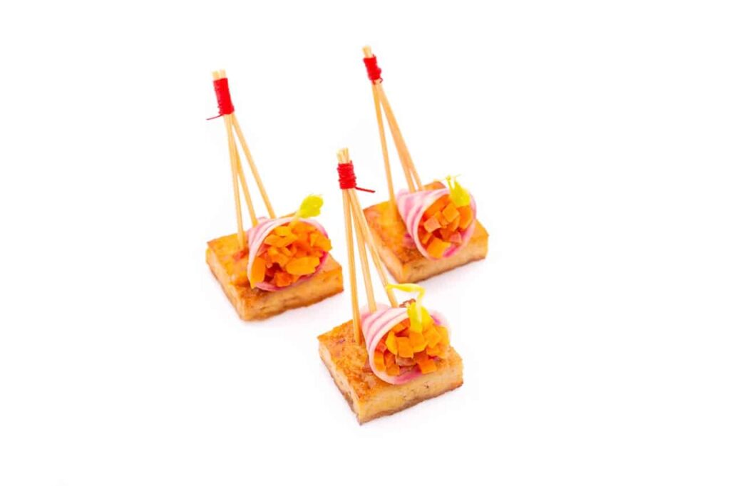 Cône de Chioggia, Tofu Caramélisé & Légumes d’Hiver